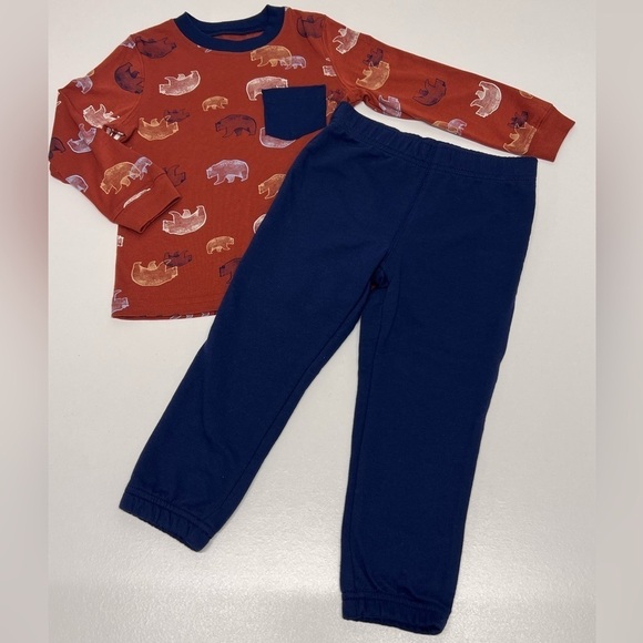 CARTER'S- Baby & Toddler - Boys 2 Piece Long Sleeve & Jogger Pant Outfit Set 3T - Picture 1 of 8